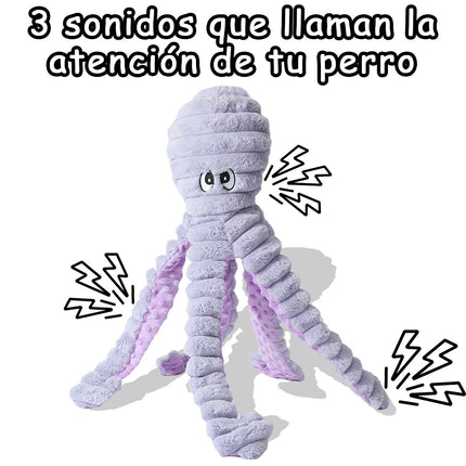 Juguete de pulpo morado