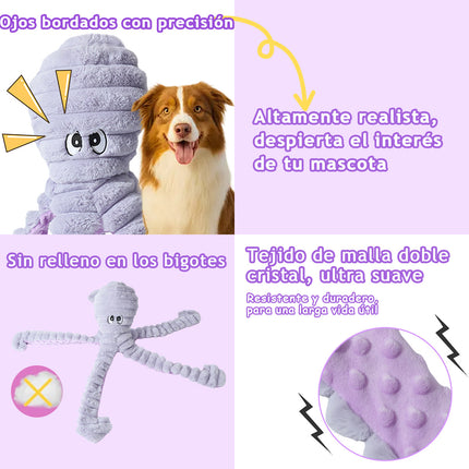 Juguete de pulpo morado