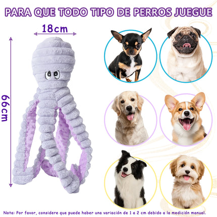Juguete de pulpo morado