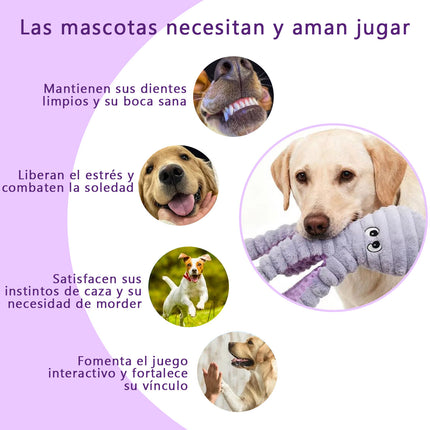 Juguete de pulpo morado