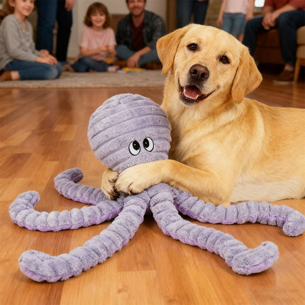 Juguete de pulpo morado