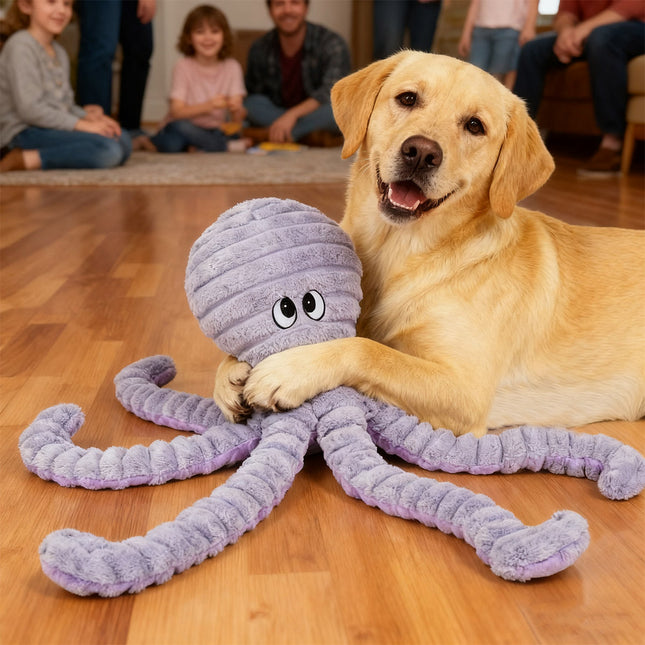 Juguete de pulpo morado