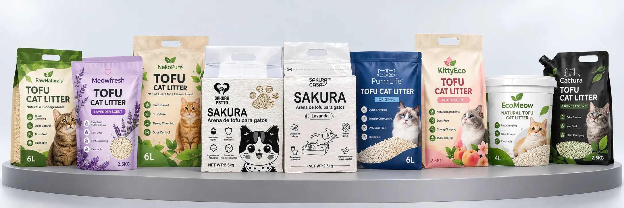 Custom Tofu Cat Litter Packaging & Private Label Solutions
