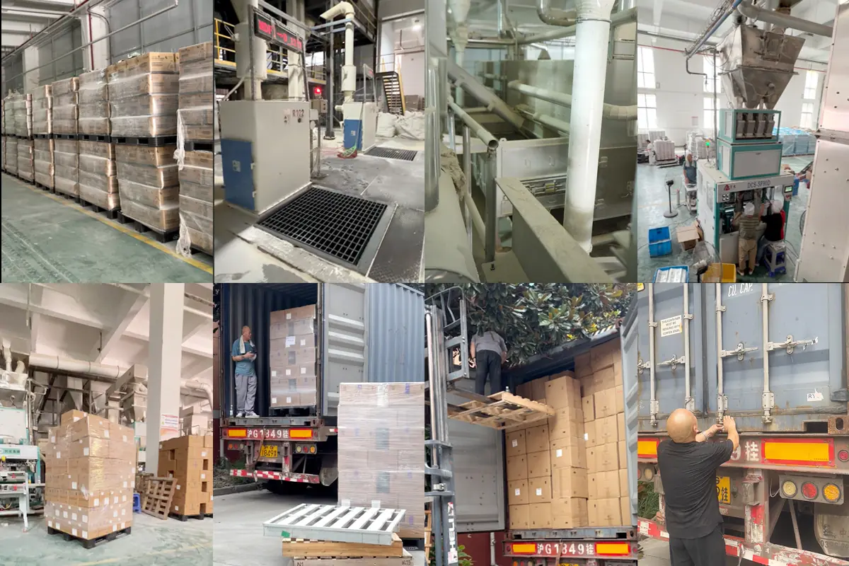 Finished goods prepared for international wholesale shipment